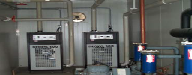 일반적인 현대 키위 냉장 공장과 에틸렌 스크러버(scrubbers)를 보여주는 냉장 저장실