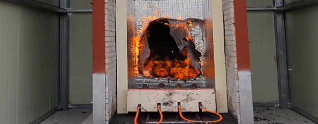 준불연 경질 우레탄 폼 단열재 화재시험